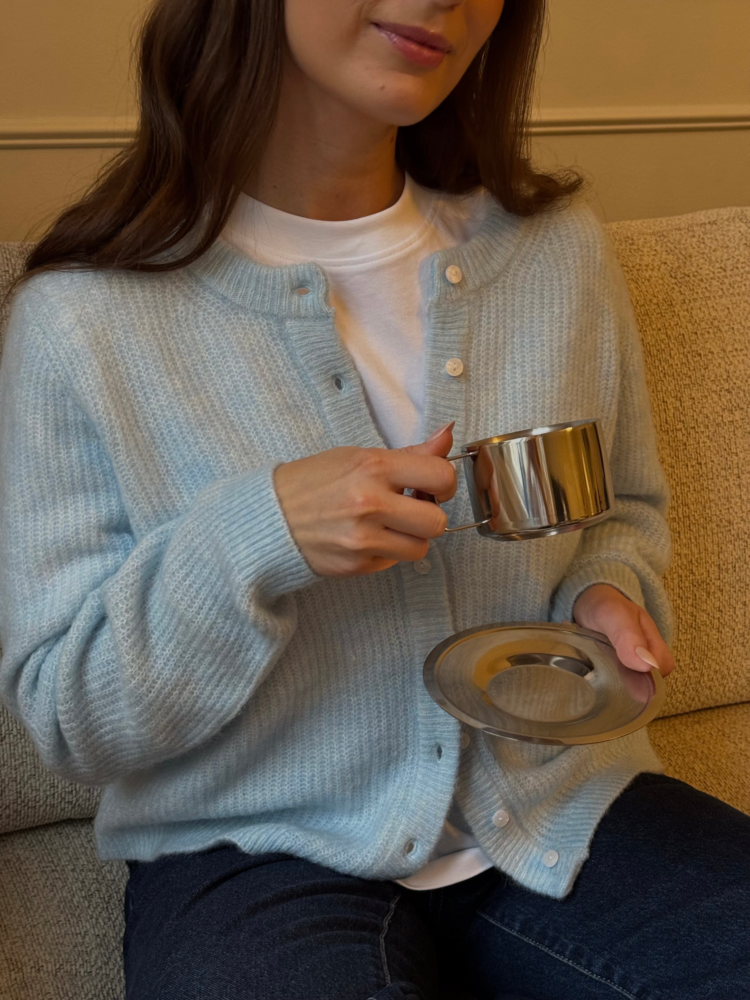 VILORY Knit Cardigan - Nantucket Breeze